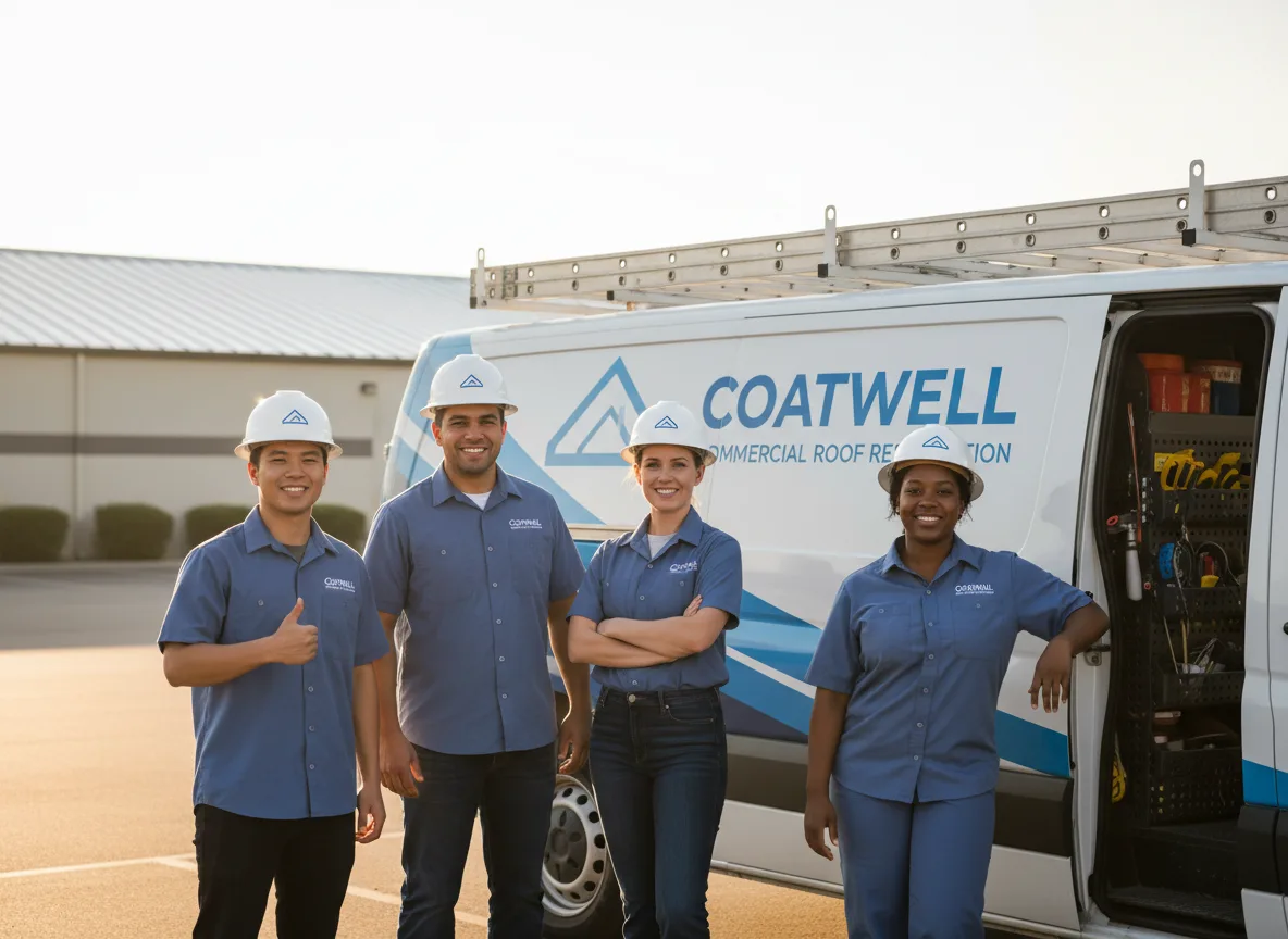 Commercial roof coating company in Rutland, IA
